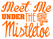 Vel Strijkletters Kerst Meet Me Under The Mistletoe Flex Oranje - afb. 2