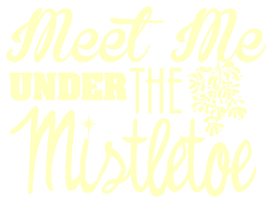 Vel Strijkletters Kerst Meet Me Under The Mistletoe Flex Pastel Geel - afb. 2