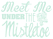 Vel Strijkletters Kerst Meet Me Under The Mistletoe Flex Pastel Groen - afb. 2