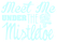 Vel Strijkletters Kerst Meet Me Under The Mistletoe Flex Baby Blauw - afb. 2