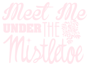 Vel Strijkletters Kerst Meet Me Under The Mistletoe Flex Pastel Roze - afb. 2