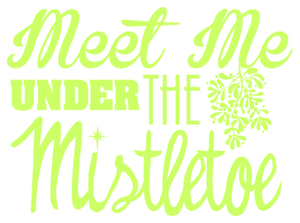 Vel Strijkletters Kerst Meet Me Under The Mistletoe Flock Anijs - afb. 2