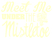 Vel Strijkletters Kerst Meet Me Under The Mistletoe Flex Beige - afb. 2