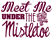 Vel Strijkletters Kerst Meet Me Under The Mistletoe Flex Burgundy - afb. 2