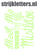 Vel Strijkletters Kerst Meet Me Under The Mistletoe Glow in the Dark - afb. 1