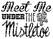 Vel Strijkletters Kerst Meet Me Under The Mistletoe Flex BORSTLOGO - afb. 2