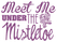 Vel Strijkletters Kerst Meet Me Under The Mistletoe Glitter Orchid - afb. 2
