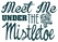 Vel Strijkletters Kerst Meet Me Under The Mistletoe Glitter Down under - afb. 2