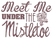 Vel Strijkletters Kerst Meet Me Under The Mistletoe Glitter Rose Gold Glitter 486 - afb. 2