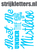 Vel Strijkletters Kerst Meet Me Under The Mistletoe Glow in the Dark Blauw - afb. 1