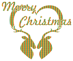 Vel Strijkletters Kerst Merry Christmas Deer Rainbow Regenboog Folie - afb. 2