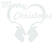 Vel Strijkletters Kerst Merry Christmas Deer Design Carbon Wit - afb. 2