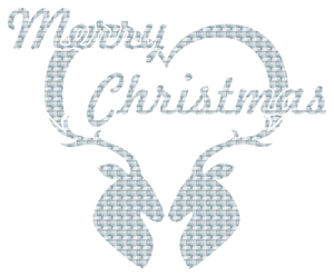 Vel Strijkletters Kerst Merry Christmas Deer Design Metaalpop - afb. 2