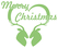 Vel Strijkletters Kerst Merry Christmas Deer Polyester Ondergrond Neon Groen - afb. 2