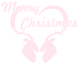Vel Strijkletters Kerst Merry Christmas Deer Flex Pastel Roze - afb. 2