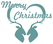 Vel Strijkletters Kerst Merry Christmas Deer Flex Turquoise - afb. 2