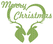 Vel Strijkletters Kerst Merry Christmas Deer Glitter Light Green - afb. 2