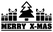 Vel Strijkletters Kerst Merry X-Mas Nylon Grip Zwart - afb. 2