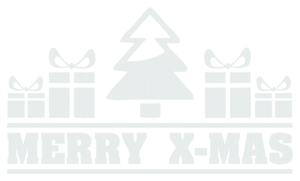 Vel Strijkletters Kerst Merry X-Mas Design Carbon Wit - afb. 2