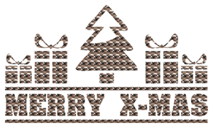 Vel Strijkletters Kerst Merry X-Mas Design Leger - afb. 2