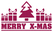 Vel Strijkletters Kerst Merry X-Mas Design Zebra Roze - afb. 2