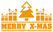 Vel Strijkletters Kerst Merry X-Mas Flex Neon Oranje_ - afb. 2