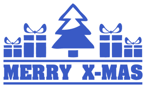 Vel Strijkletters Kerst Merry X-Mas Flex Oceaanblauw - afb. 2