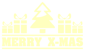 Vel Strijkletters Kerst Merry X-Mas Flex Pastel Geel - afb. 2