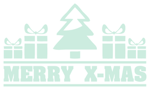 Vel Strijkletters Kerst Merry X-Mas Flex Pastel Groen - afb. 2