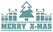 Vel Strijkletters Kerst Merry X-Mas Flex Turquoise - afb. 2