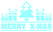 Vel Strijkletters Kerst Merry X-Mas Flock Blauw - afb. 2