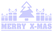 Vel Strijkletters Kerst Merry X-Mas Flock Lavendel - afb. 2