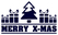 Vel Strijkletters Kerst Merry X-Mas Flock Navy Blauw - afb. 2