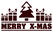 Vel Strijkletters Kerst Merry X-Mas Flex Bruin - afb. 2