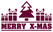 Vel Strijkletters Kerst Merry X-Mas Flex Burgundy - afb. 2