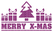 Vel Strijkletters Kerst Merry X-Mas Glitter Lavender 428 - afb. 2