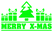 Vel Strijkletters Kerst Merry X-Mas Glow in the Dark Groen - afb. 2