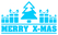 Vel Strijkletters Kerst Merry X-Mas Glow in the Dark Blauw - afb. 2