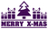Vel Strijkletters Kerst Merry X-Mas Glitter Purple Glitter 424 - afb. 2