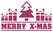 Vel Strijkletters Kerst Merry X-Mas Glitter Pink Glitter 457 - afb. 2