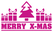 Vel Strijkletters Kerst Merry X-Mas Flex Framboos - afb. 2