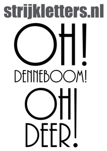 Vel Strijkletters Kerst Oh Deer Glitter Red Glitter 456 - afb. 1