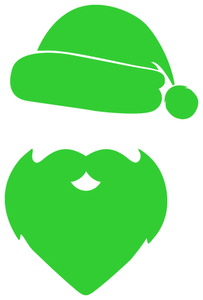 Vel Strijkletters Kerstman Flex Limoen Groen - afb. 2