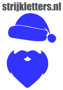 Vel Strijkletters Kerstman Flex Pacific Blauw - afb. 1