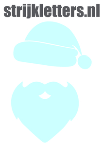 Vel Strijkletters Kerstman Flex Baby Blauw - afb. 1