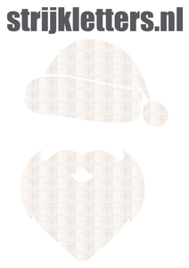 Vel Strijkletters Kerstman Glitter White Glitter 444 - afb. 1
