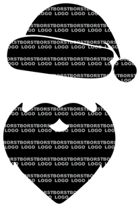 Vel Strijkletters Kerstman Flex BORSTLOGO - afb. 2