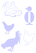 Vel Strijkletters Kippen Flock Lavendel - afb. 2