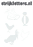 Vel Strijkletters Kippen Design Carbon Wit - afb. 1
