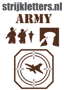 Vel Strijkletters Leger Glitter Brons Glitter 452 - afb. 1